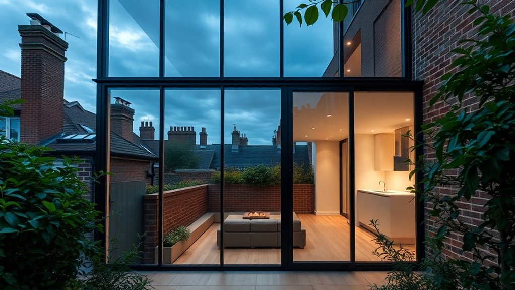 Glass Extension Walls Bayswater