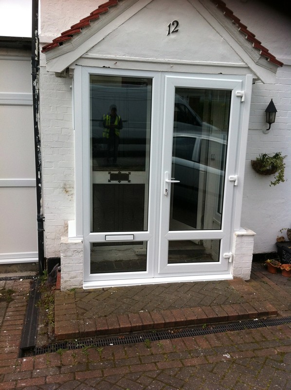 uPVC French doors fitted as front entrance in Bayswater